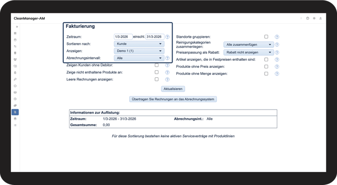 Kunden ohne debitor 2.1