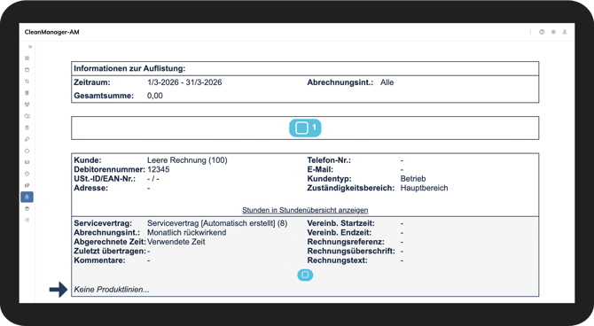 Leere Rechnungen anzeigen 4