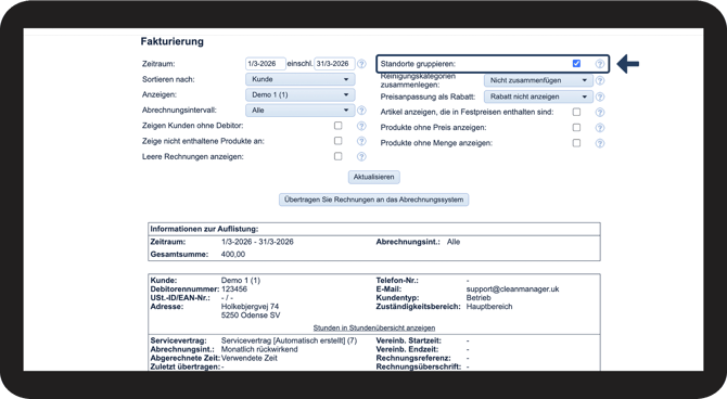 Standorte gruppieren 2