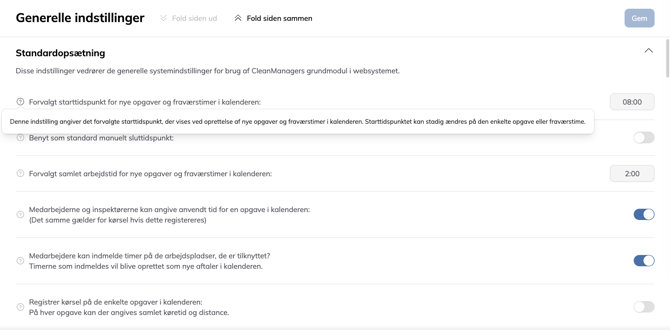 nye indstillinger DK